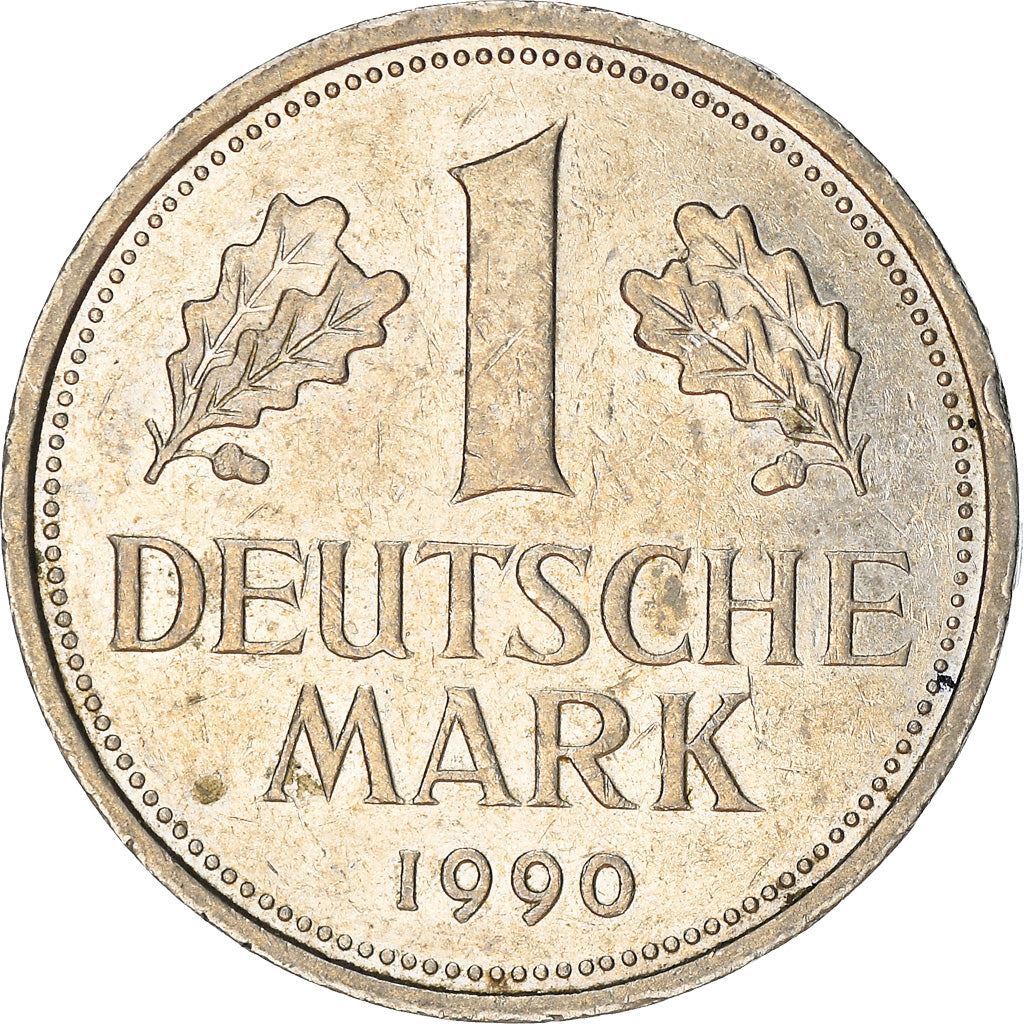 West German 1 Deutsche Mark Coin | KM110 | 1950 - 2001