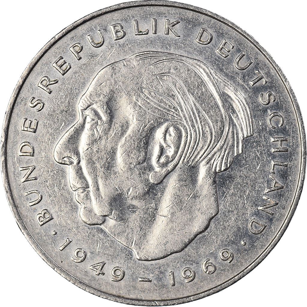 West German 2 Deutsche Mark Coin | Kurt Schumacher | KM149 | 1979 - 1993