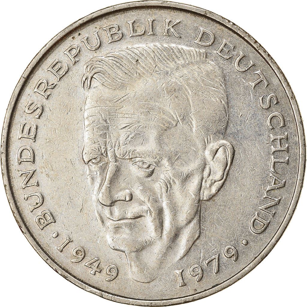 West German 2 Deutsche Mark Coin | Kurt Schumacher | KM149 | 1979 - 1993