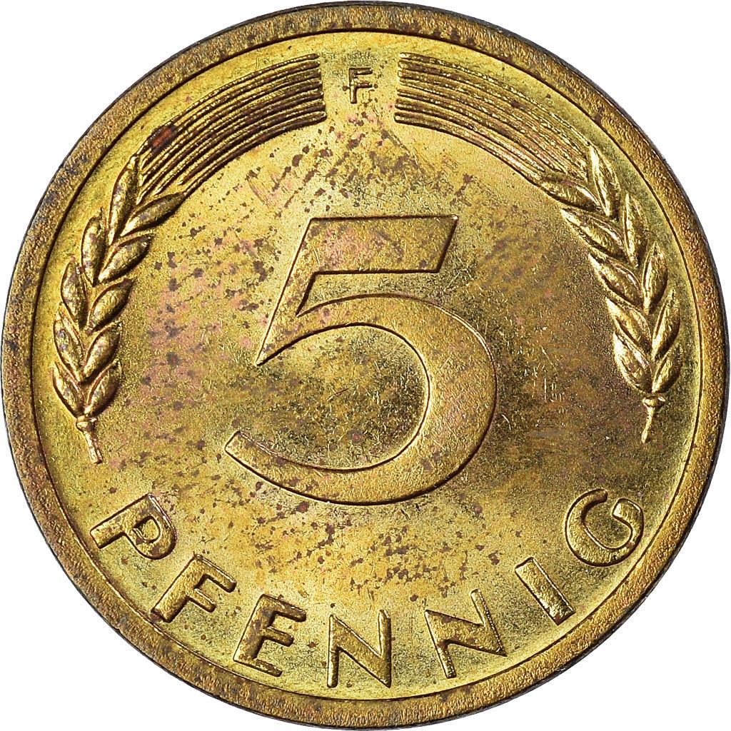 West German 5 Pfennig | KM107 | 1950 - 2001