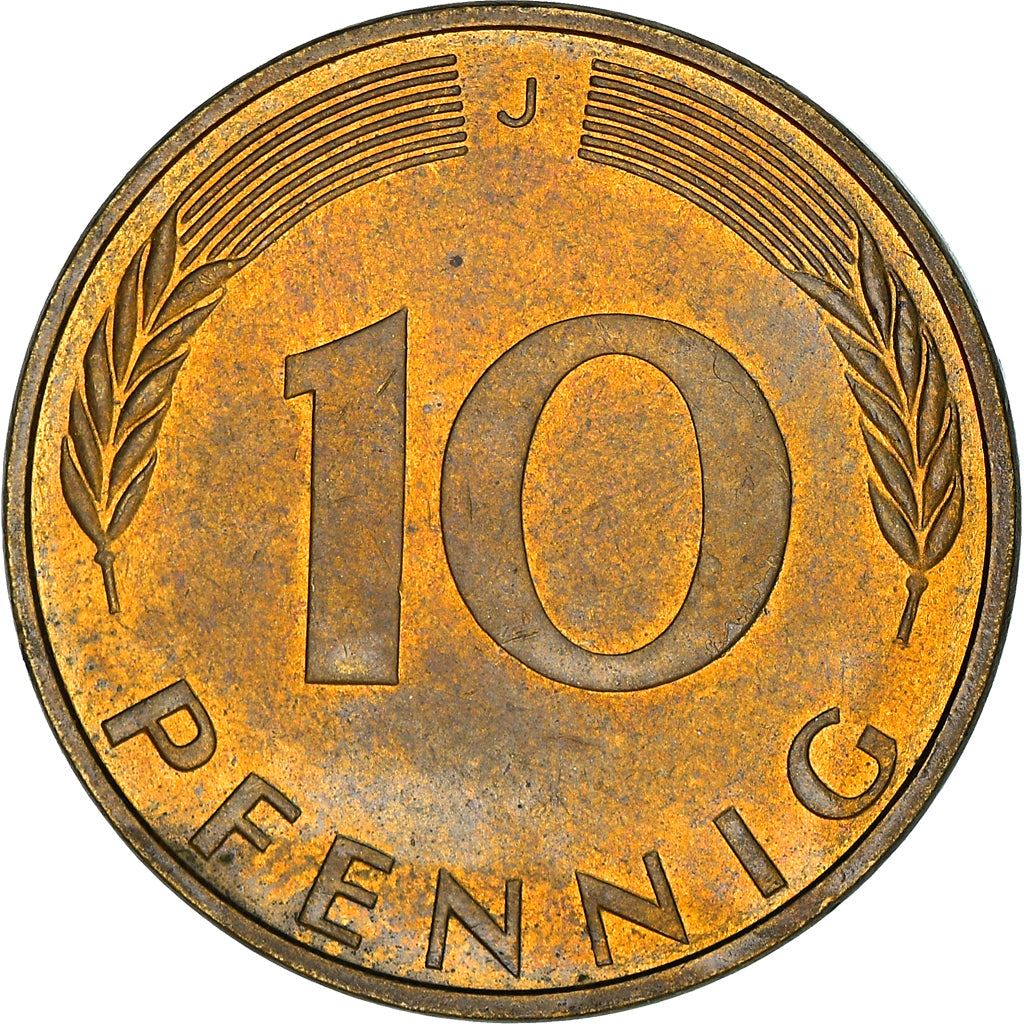 West Germany 10 Pfennig | 100 Coins | Bundesrepublik Deutschland | KM108 | 1950 - 2001