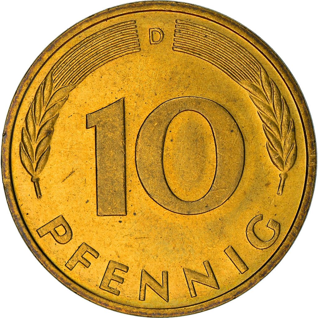 West Germany 10 Pfennig | 100 Coins | Bundesrepublik Deutschland | KM108 | 1950 - 2001