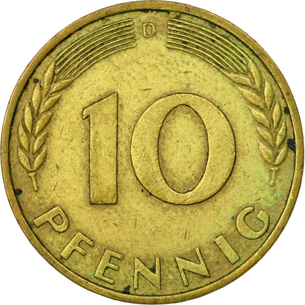 West Germany 10 Pfennig | 100 Coins | Bundesrepublik Deutschland | KM108 | 1950 - 2001