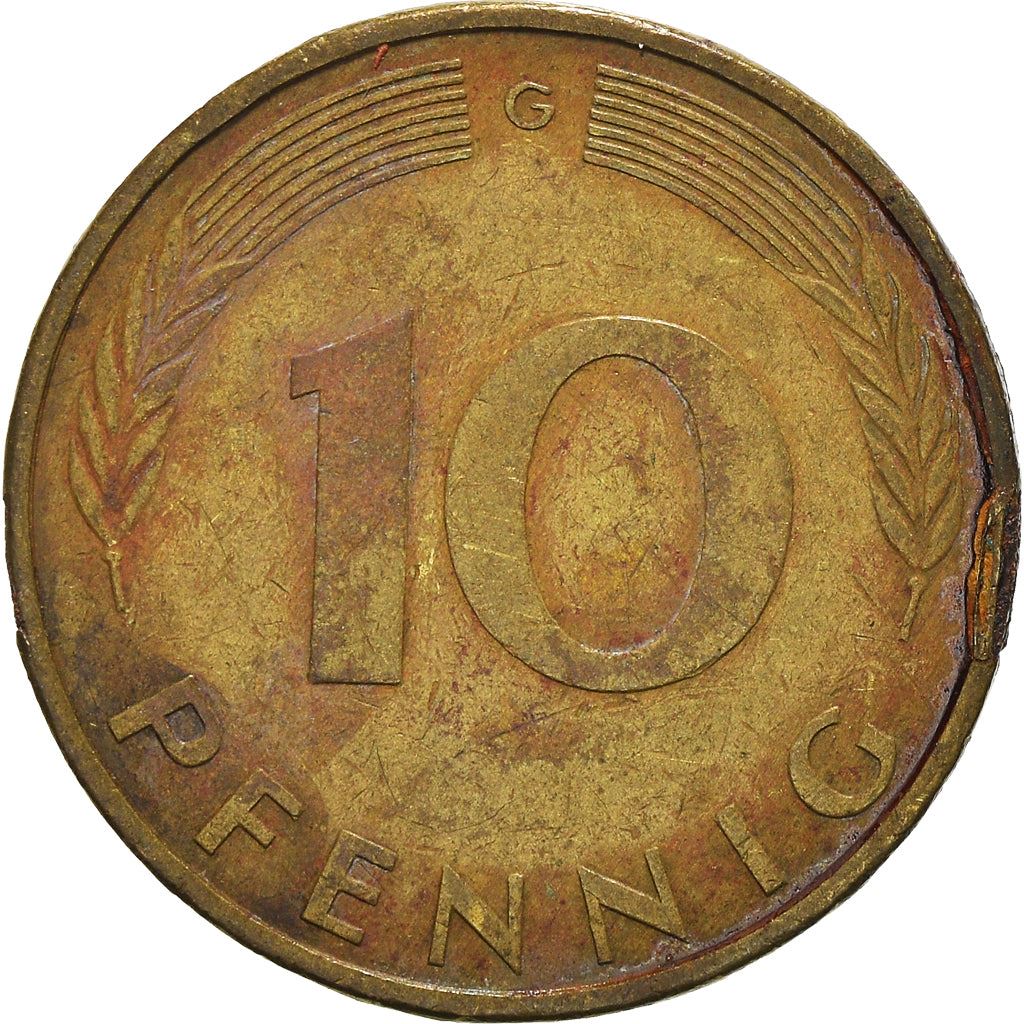 West Germany 10 Pfennig | 100 Coins | Bundesrepublik Deutschland | KM108 | 1950 - 2001