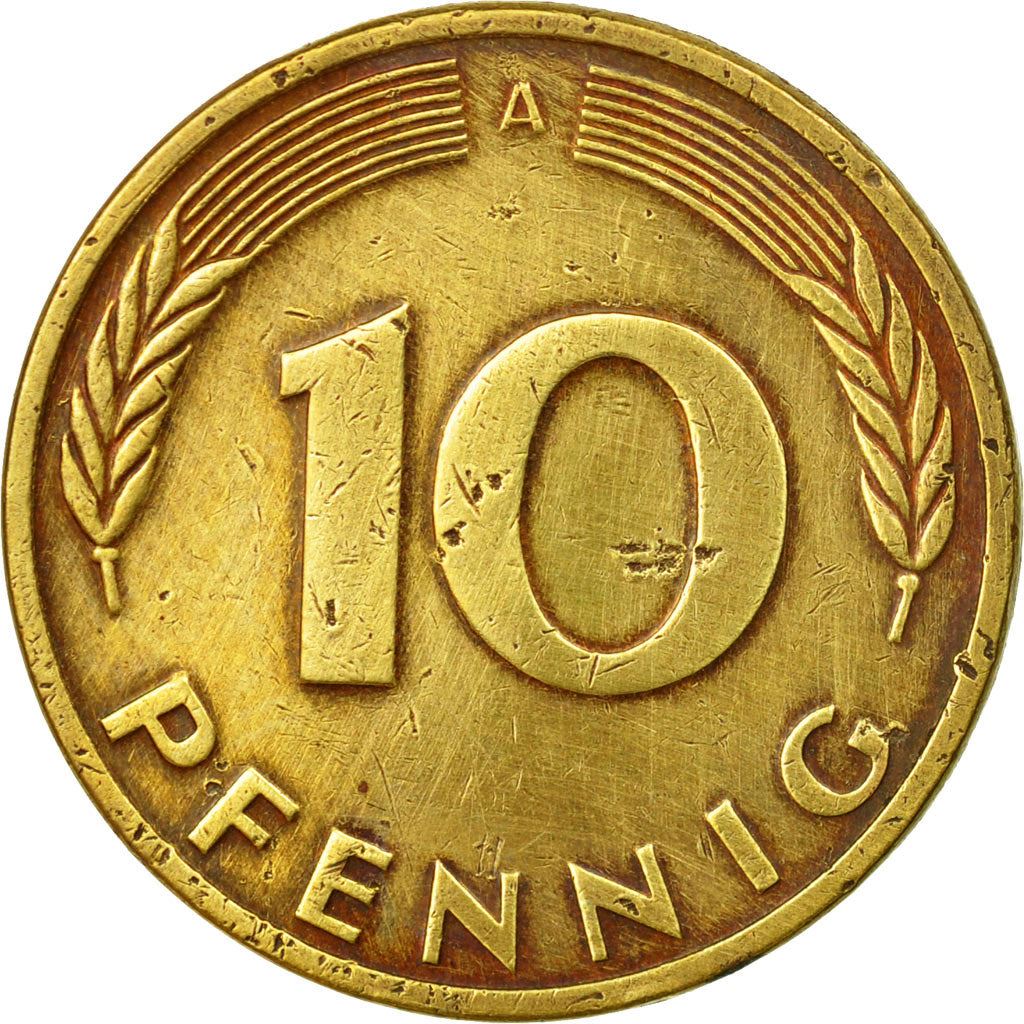 West Germany 10 Pfennig | 100 Coins | Bundesrepublik Deutschland | KM108 | 1950 - 2001