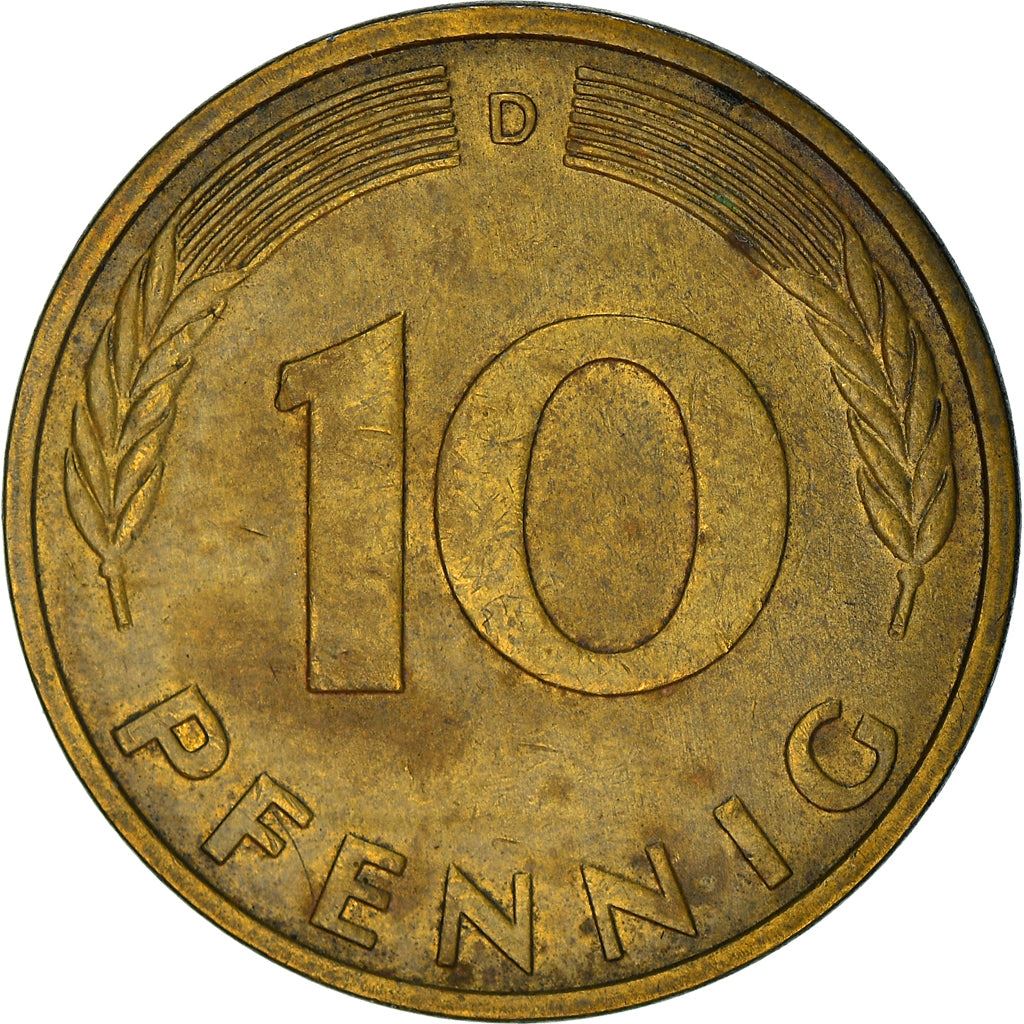 West Germany 10 Pfennig | 100 Coins | Bundesrepublik Deutschland | KM108 | 1950 - 2001