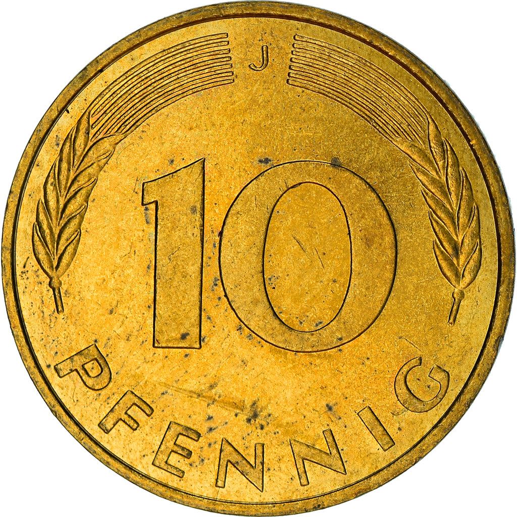 West Germany 10 Pfennig | 100 Coins | Bundesrepublik Deutschland | KM108 | 1950 - 2001