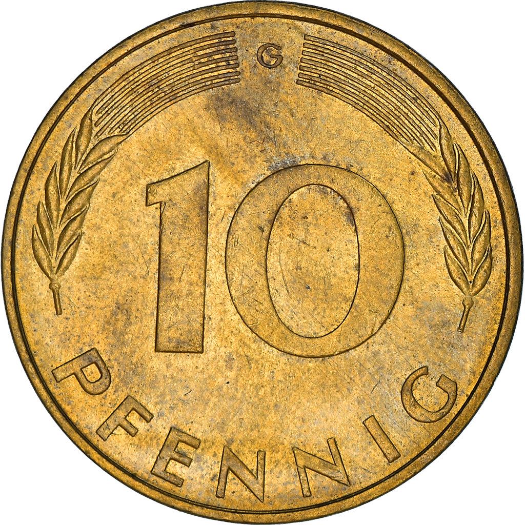 West Germany 10 Pfennig | 100 Coins | Bundesrepublik Deutschland | KM108 | 1950 - 2001