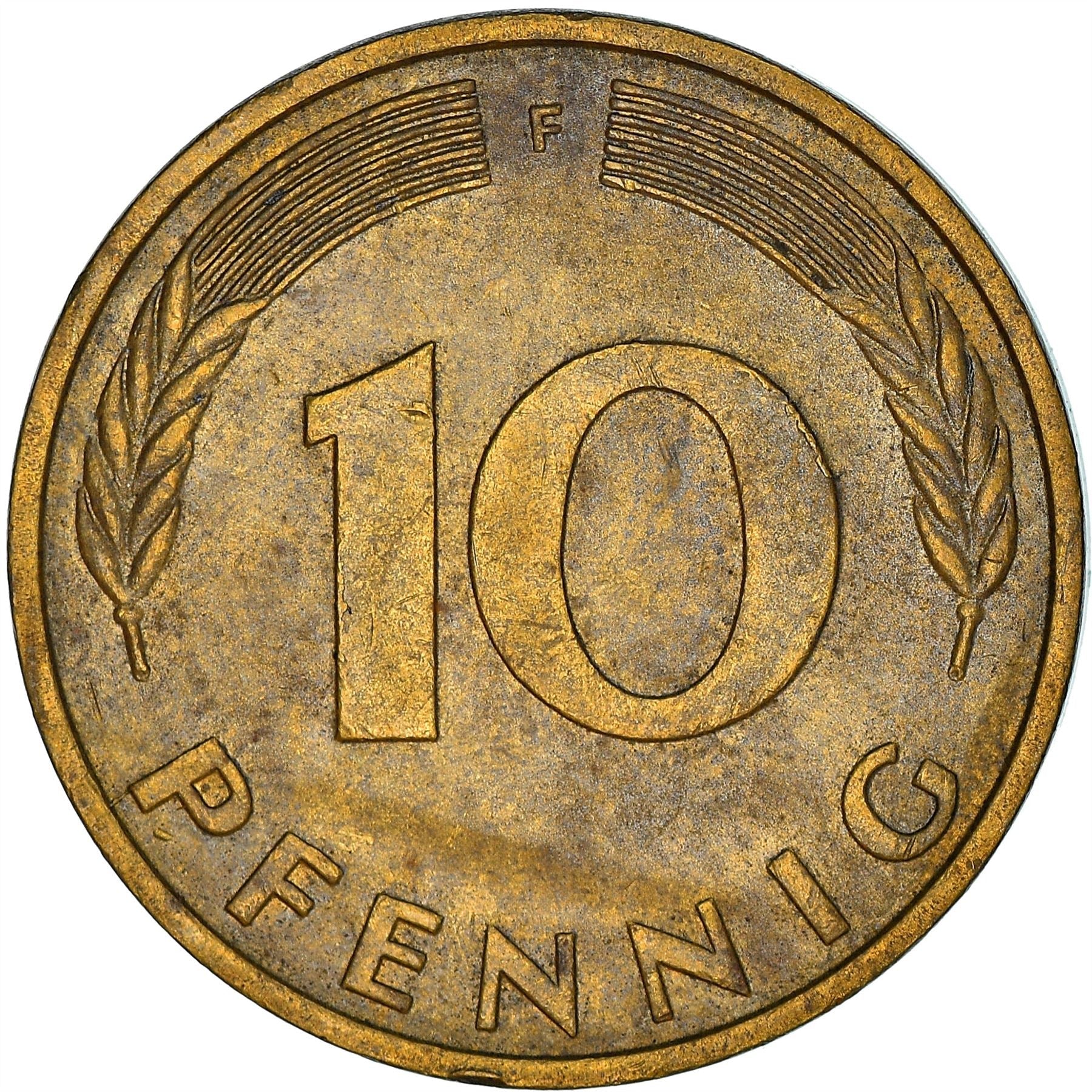 West Germany 10 Pfennig | 100 Coins | Bundesrepublik Deutschland | KM108 | 1950 - 2001