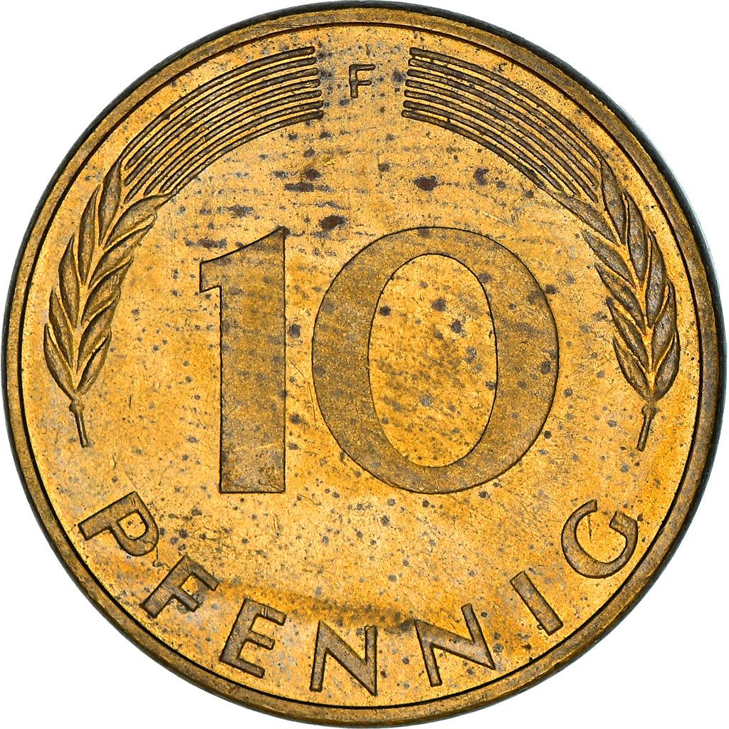 West Germany 10 Pfennig | 100 Coins | Bundesrepublik Deutschland | KM108 | 1950 - 2001