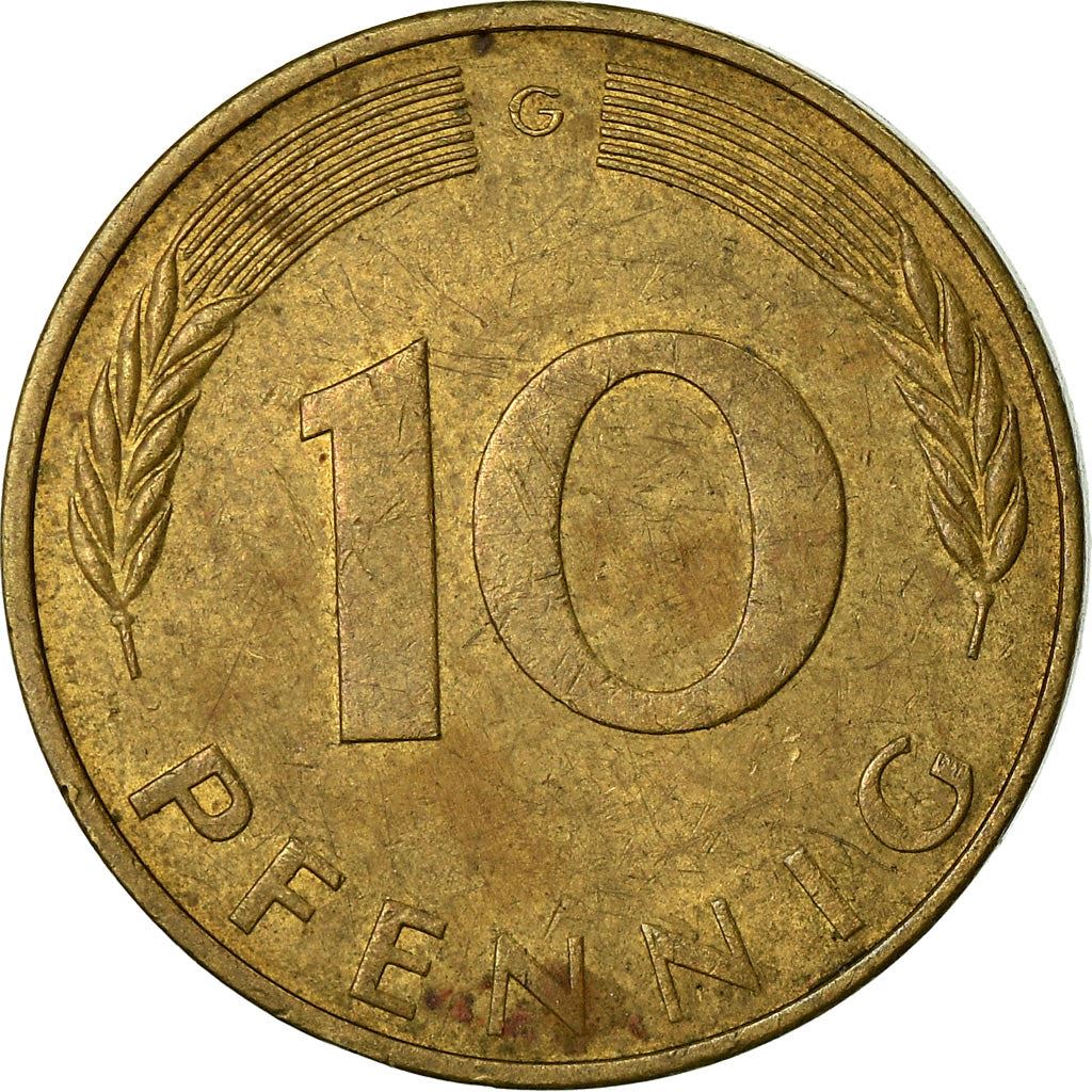 West Germany 10 Pfennig | 100 Coins | Bundesrepublik Deutschland | KM108 | 1950 - 2001