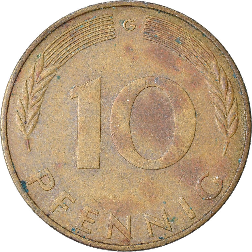 West Germany 10 Pfennig | 100 Coins | Bundesrepublik Deutschland | KM108 | 1950 - 2001