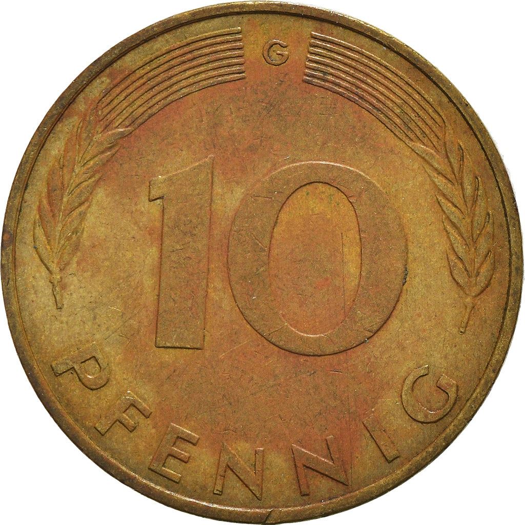 West Germany 10 Pfennig | 100 Coins | Bundesrepublik Deutschland | KM108 | 1950 - 2001