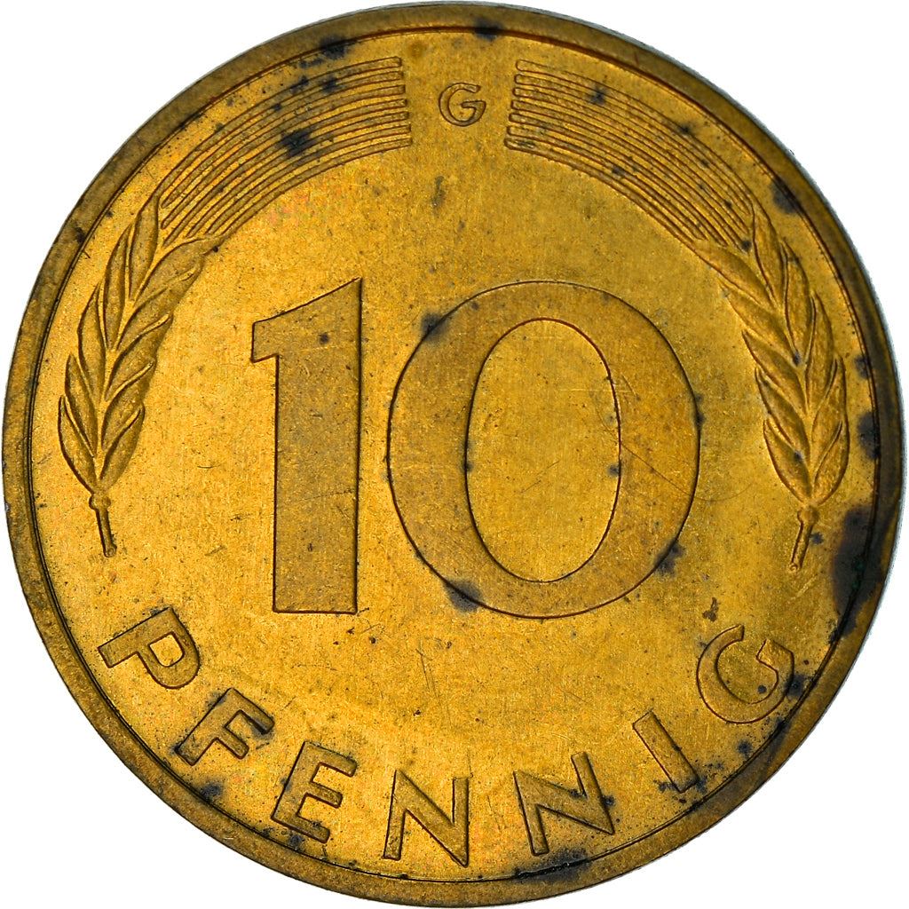 West Germany 10 Pfennig | 100 Coins | Bundesrepublik Deutschland | KM108 | 1950 - 2001