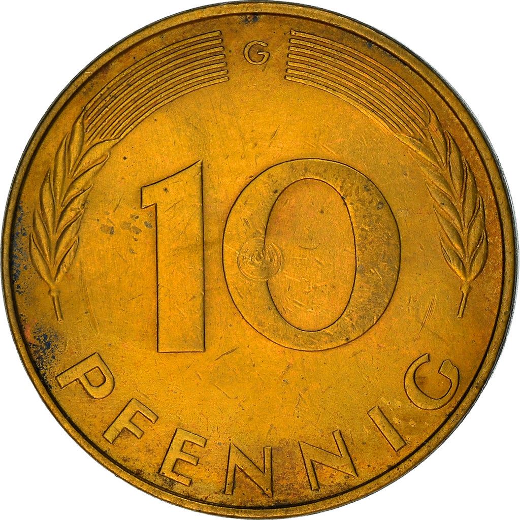 West Germany 10 Pfennig | 100 Coins | Bundesrepublik Deutschland | KM108 | 1950 - 2001