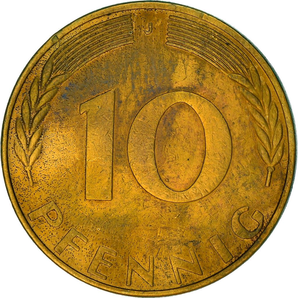 West Germany 10 Pfennig | 100 Coins | Bundesrepublik Deutschland | KM108 | 1950 - 2001