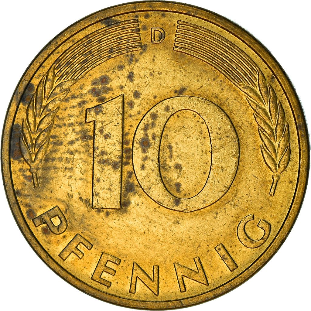 West Germany 10 Pfennig | 100 Coins | Bundesrepublik Deutschland | KM108 | 1950 - 2001