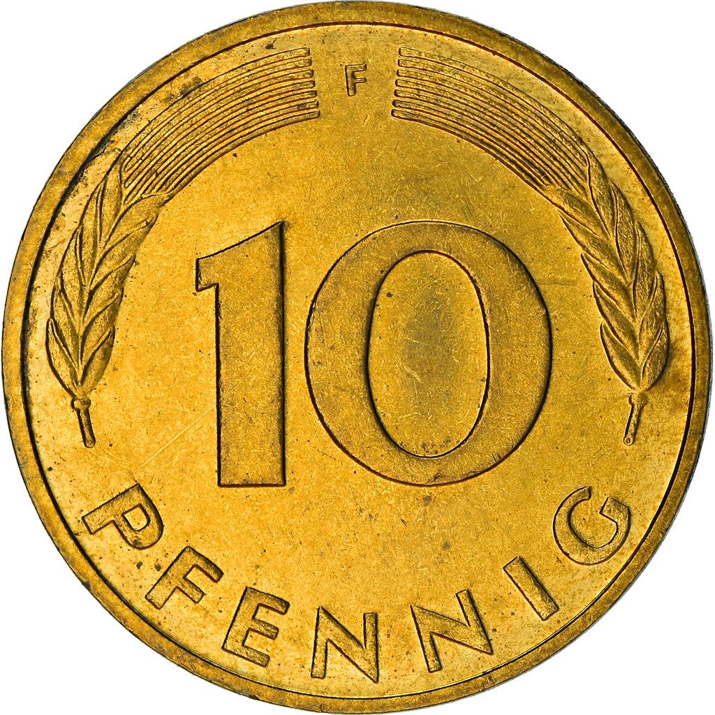 West Germany 10 Pfennig | 100 Coins | Bundesrepublik Deutschland | KM108 | 1950 - 2001