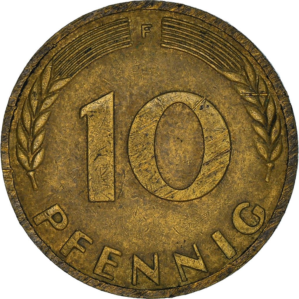 West Germany 10 Pfennig | 100 Coins | Bundesrepublik Deutschland | KM108 | 1950 - 2001