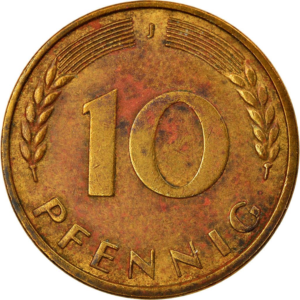 West Germany 10 Pfennig | 100 Coins | Bundesrepublik Deutschland | KM108 | 1950 - 2001