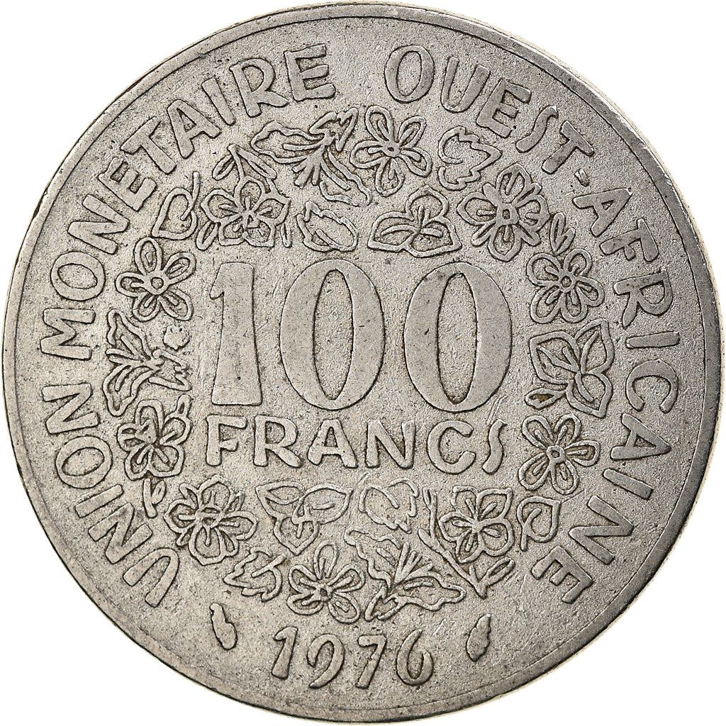 Western African States | 100 Francs Coin | Sawfish | Flowers | KM4 | 1967 - 2009