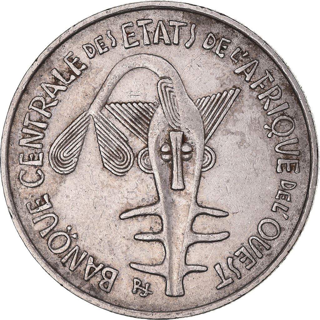 Western African States | 100 Francs Coin | Sawfish | Flowers | KM4 | 1967 - 2009