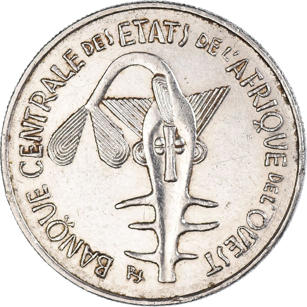 Western African States | 100 Francs Coin | Sawfish | Flowers | KM4 | 1967 - 2009