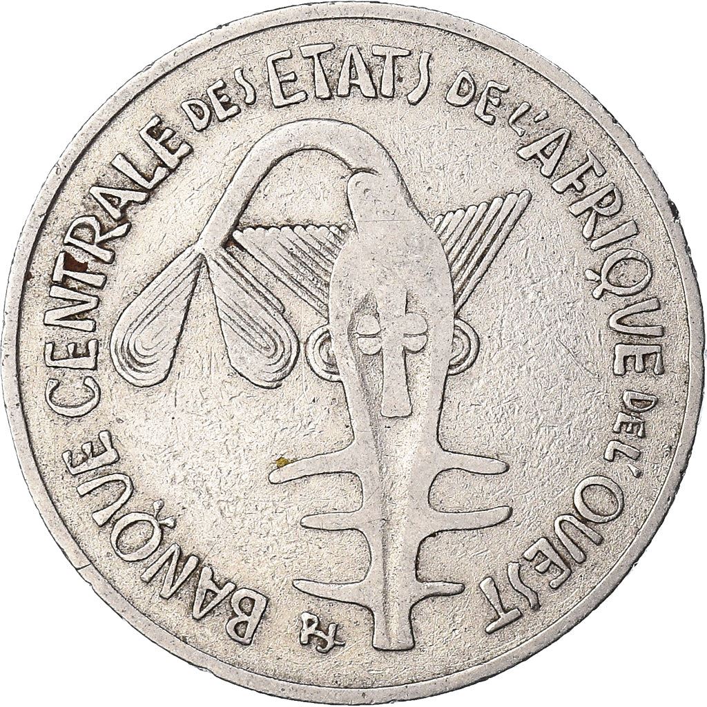 Western African States | 100 Francs Coin | Sawfish | Flowers | KM4 | 1967 - 2009