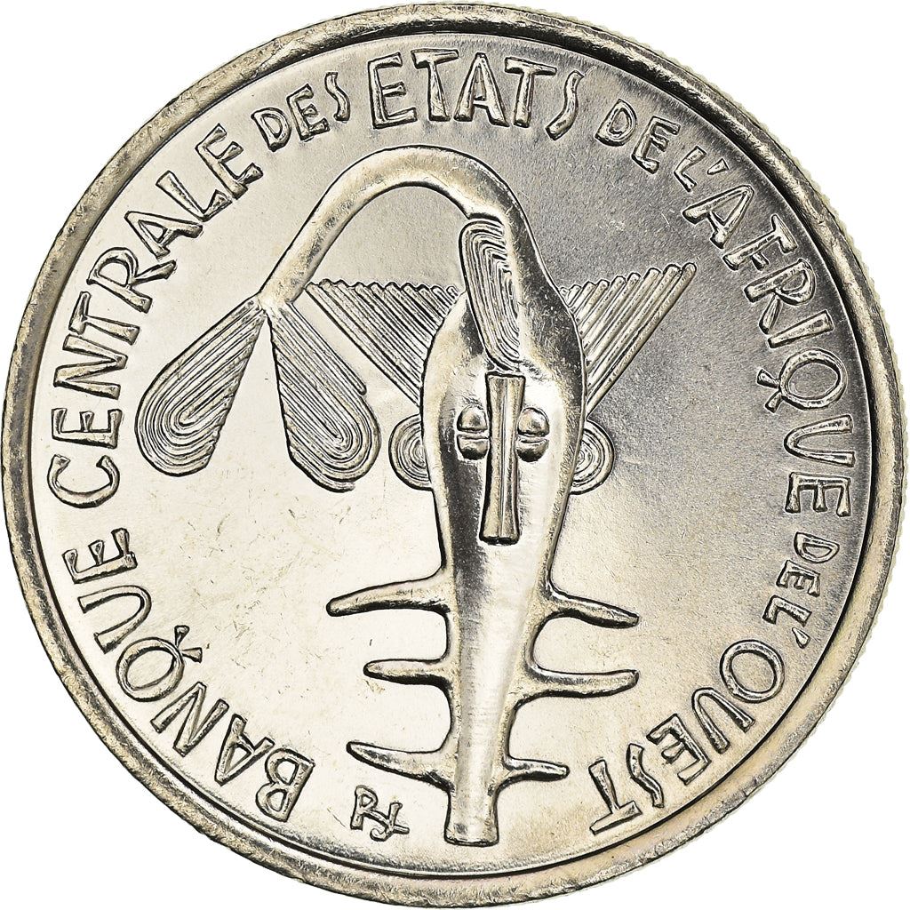 Western African States | 100 Francs Coin | Sawfish | Flowers | KM4 | 1967 - 2009