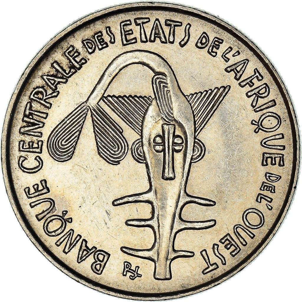 Western African States | 100 Francs Coin | Sawfish | Flowers | KM4 | 1967 - 2009