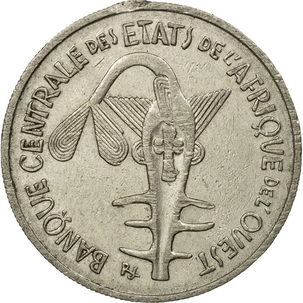 Western African States | 100 Francs Coin | Sawfish | Flowers | KM4 | 1967 - 2009