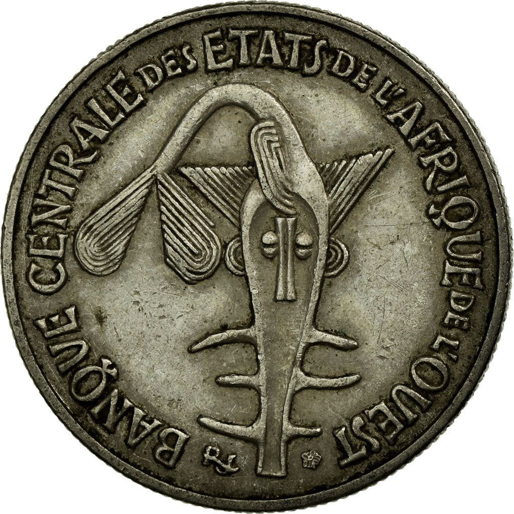 Western African States | 50 Francs Coin | Sawfish | Beans | Grain | Nuts | KM6 | 1972 - 2011