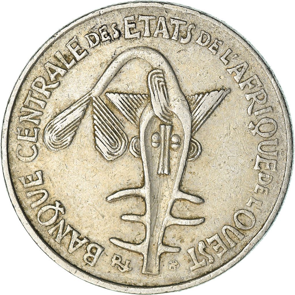 Western African States | 50 Francs Coin | Sawfish | Beans | Grain | Nuts | KM6 | 1972 - 2011