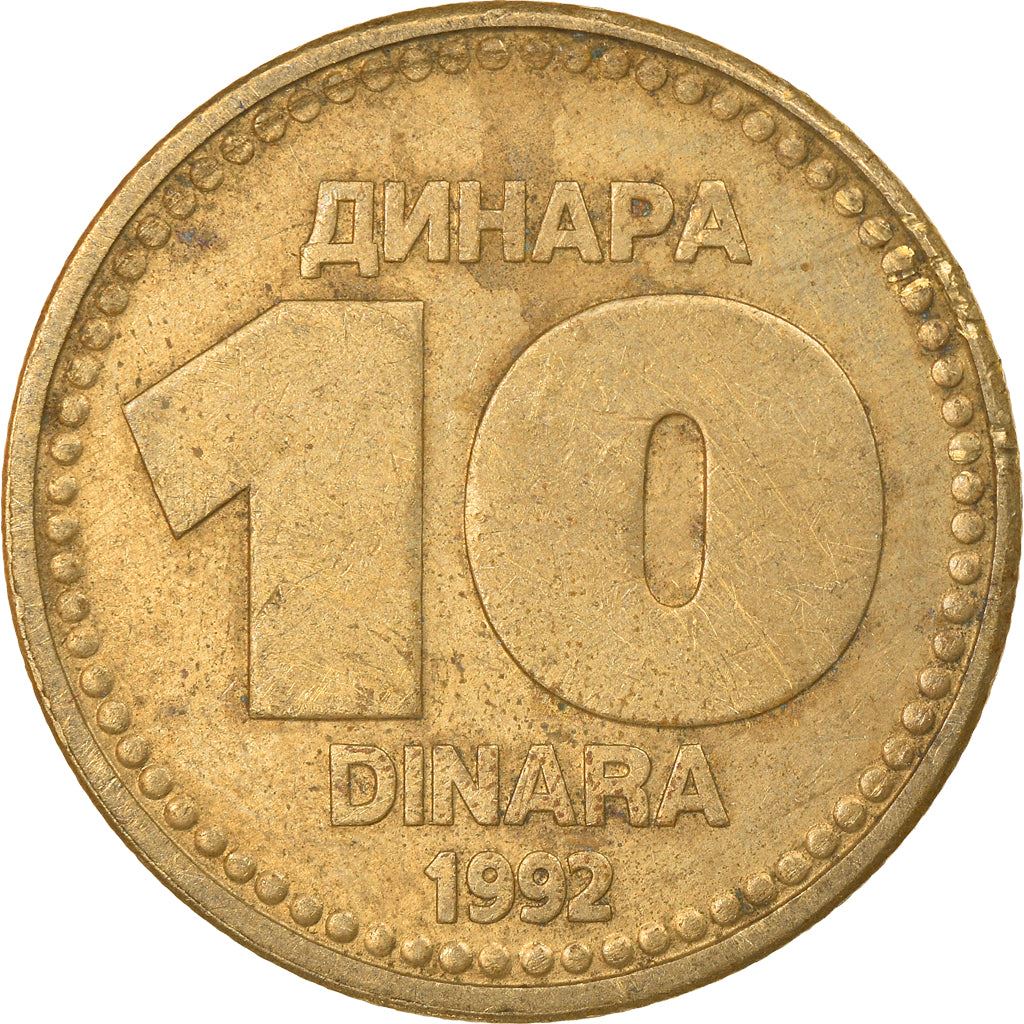 Yugoslavia 10 Dinara Coin | KM152 | 1992