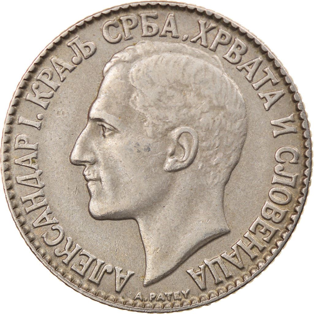 Yugoslavia 2 Dinara Coin | Aleksandar I | Flame | Star | Crown | KM6 | 1925