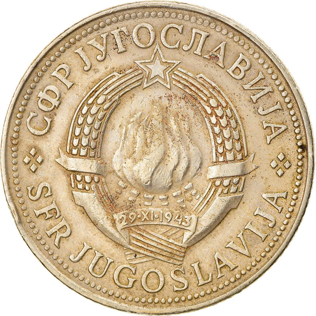 Yugoslavia Coin | 10 Dinara | Flame | Stars | KM62 | 1976 - 1981