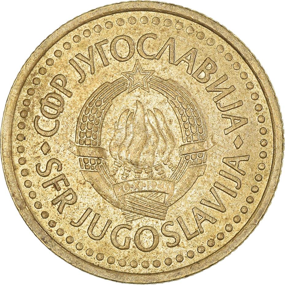 Yugoslavia Coin | 2 Dinara | Flame | Star | KM87 | 1982 - 1986