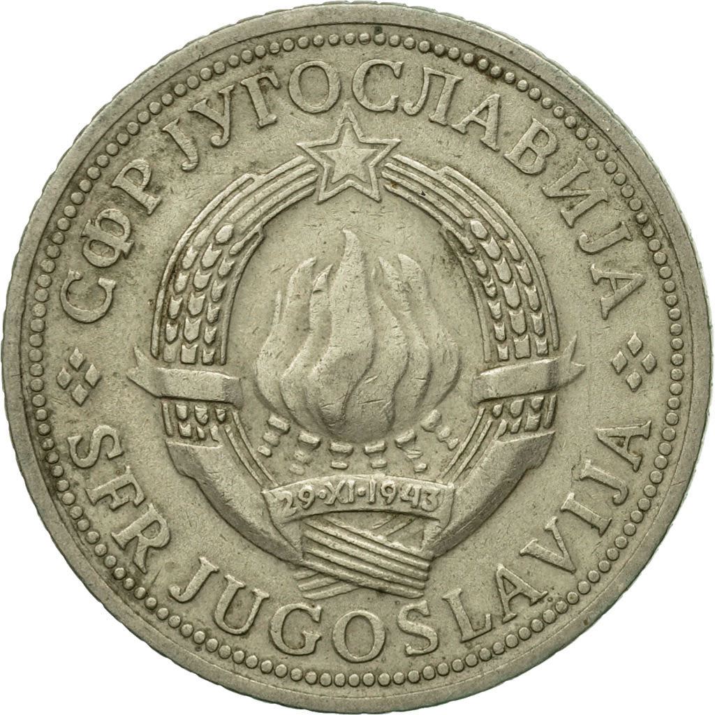 Yugoslavia Coin | 2 Dinara | Flame | Stars | KM57 | 1971 - 1981