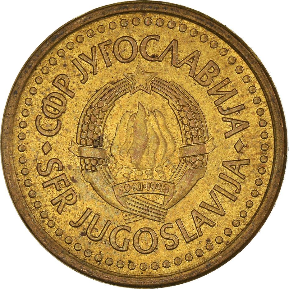 Yugoslavia Coin | 50 Para | Flame | Stars | KM141 | 1990 - 1991