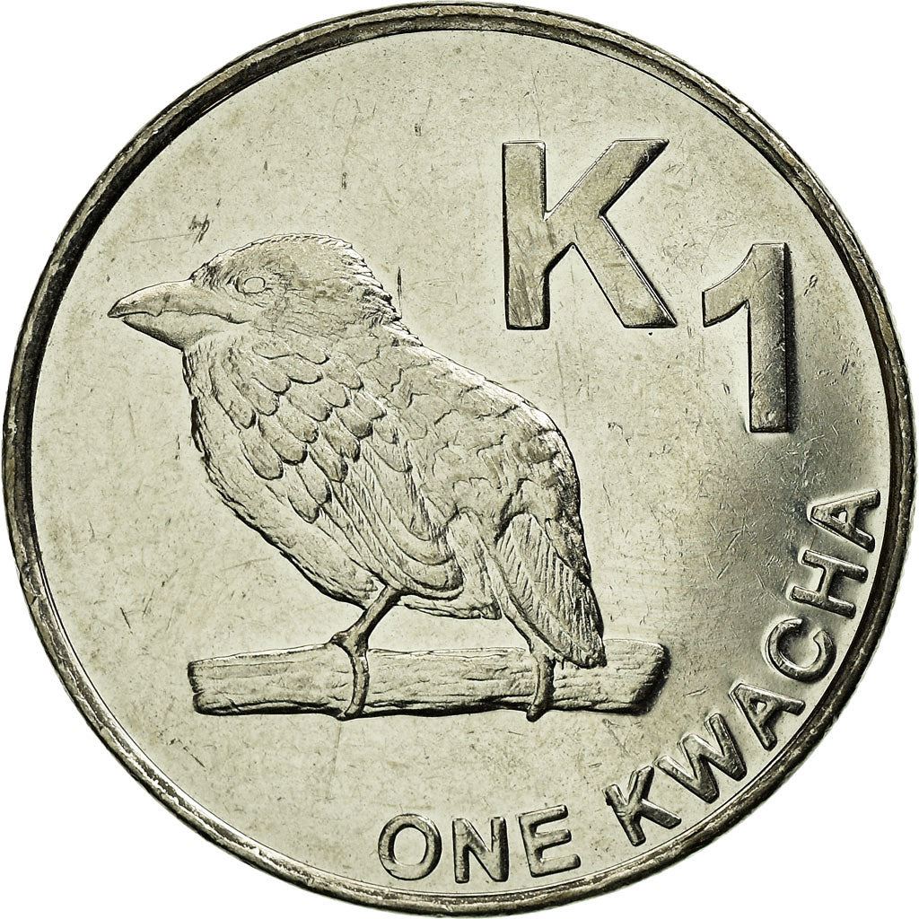 Zambia | 1 Kwacha Coin | Zambian Barbet | Km:209 | 2012 - 2019