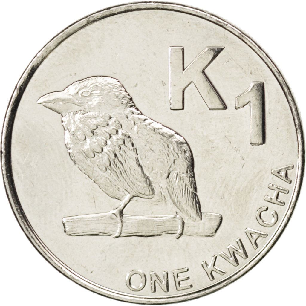 Zambia | 1 Kwacha Coin | Zambian Barbet | Km:209 | 2012 - 2019