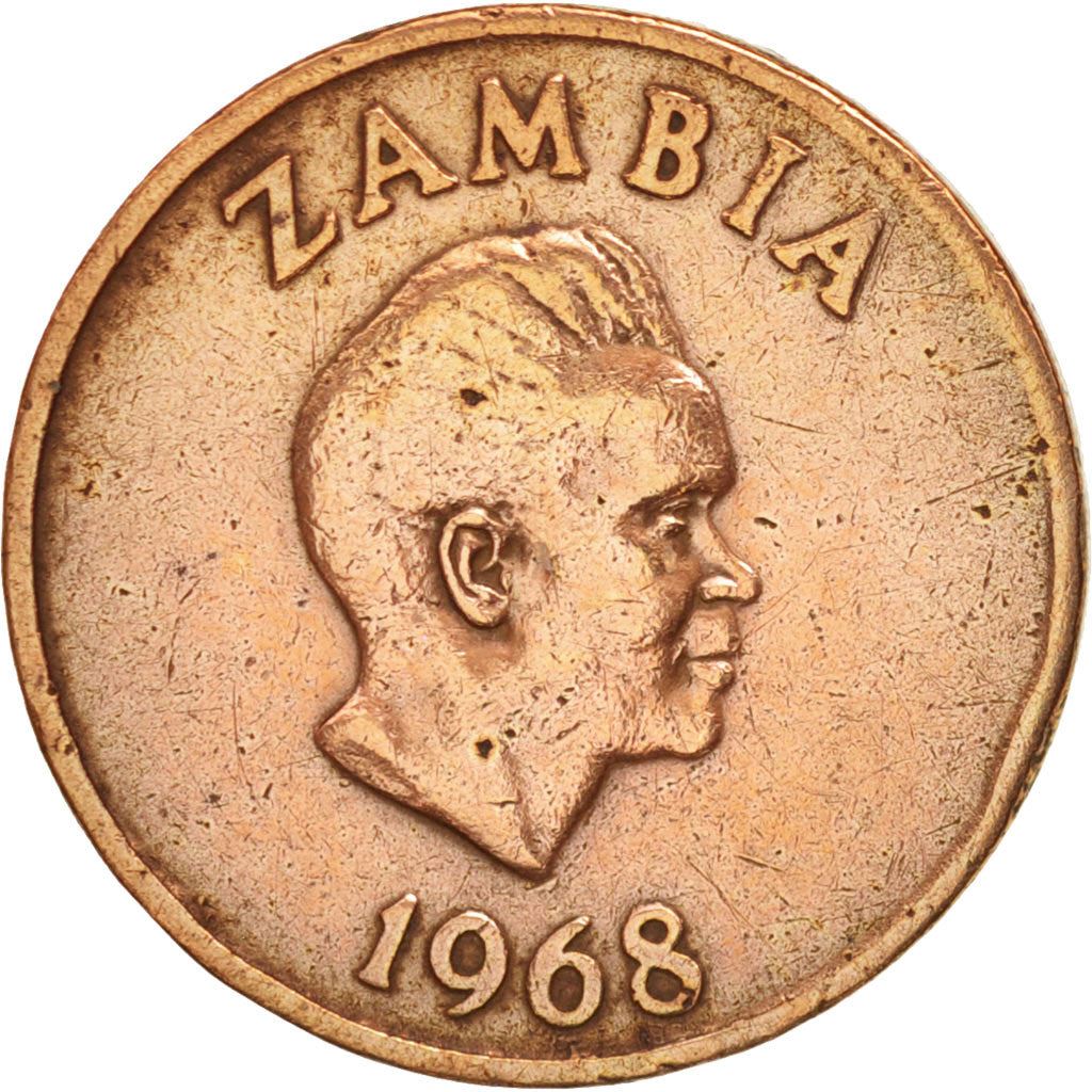 Zambia | 2 Ngwee Coin | Martial Eagle | Km:10 | 1968 - 1978