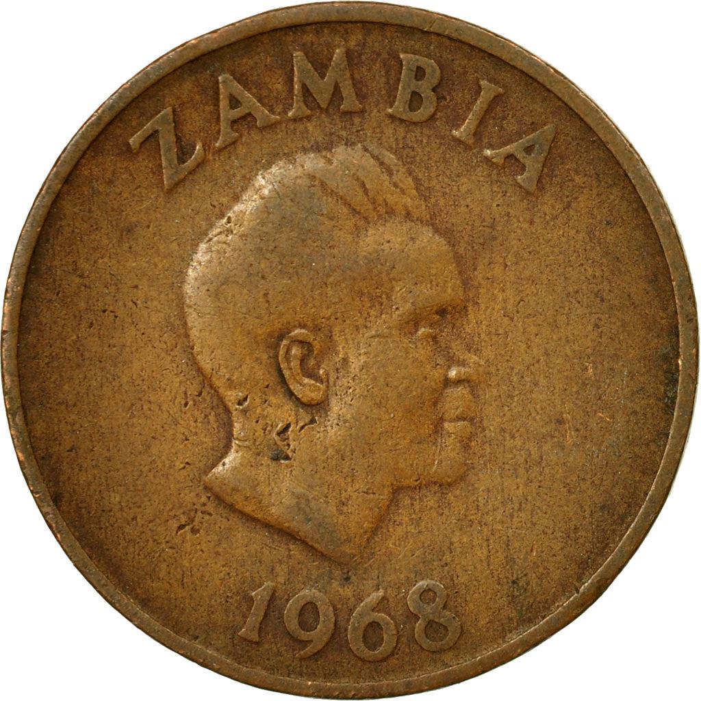 Zambia | 2 Ngwee Coin | Martial Eagle | Km:10 | 1968 - 1978