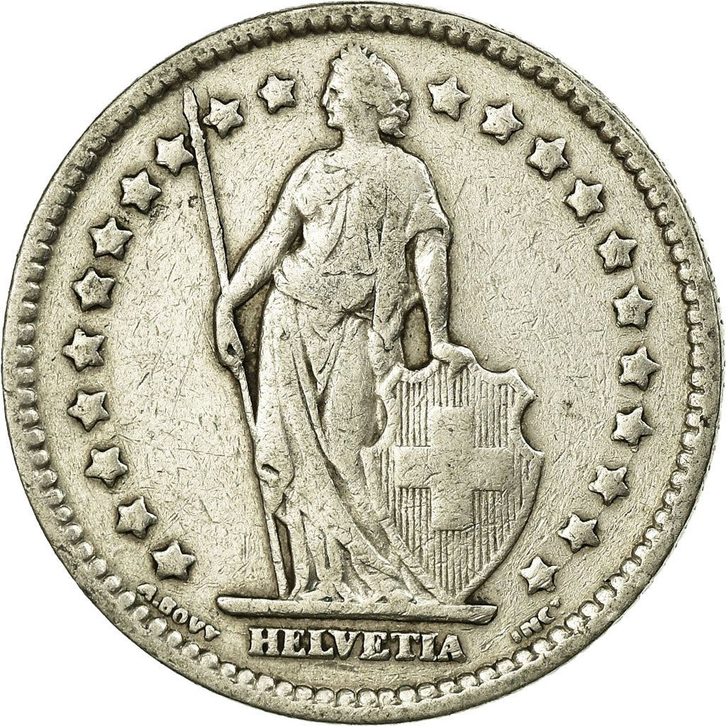 Switzerland Coin Swiss 1 Franc | Helvetia | KM24 | 1875 - 1967