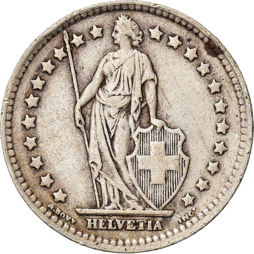 Switzerland Coin Swiss 1 Franc | Helvetia | KM24 | 1875 - 1967