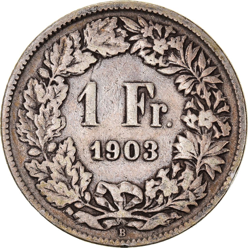 Switzerland Coin Swiss 1 Franc | Helvetia | KM24 | 1875 - 1967