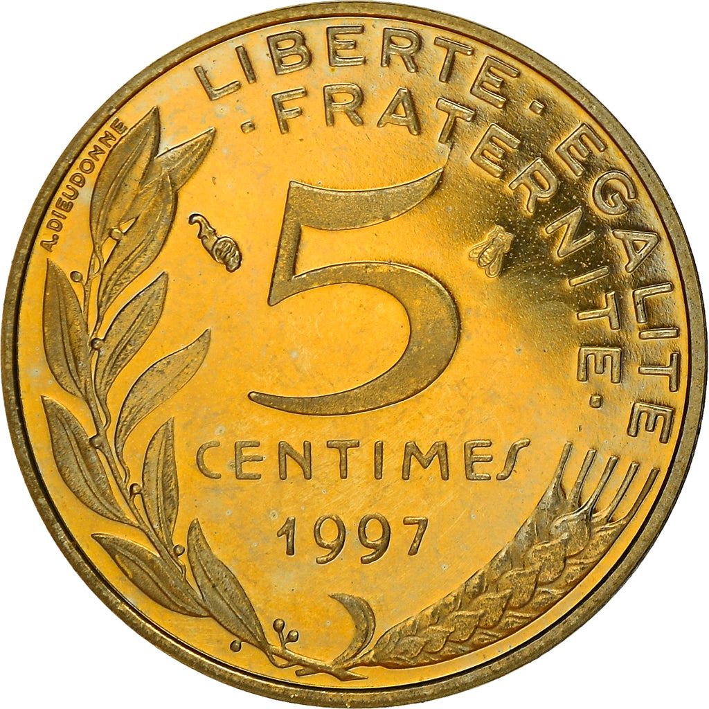 French Coin 5 Centimes | KM933 | France | 1966 - 2001