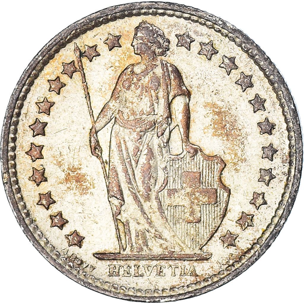 Switzerland Coin Swiss ½ Franc | Helvetia | KM23 | 1875 - 1967