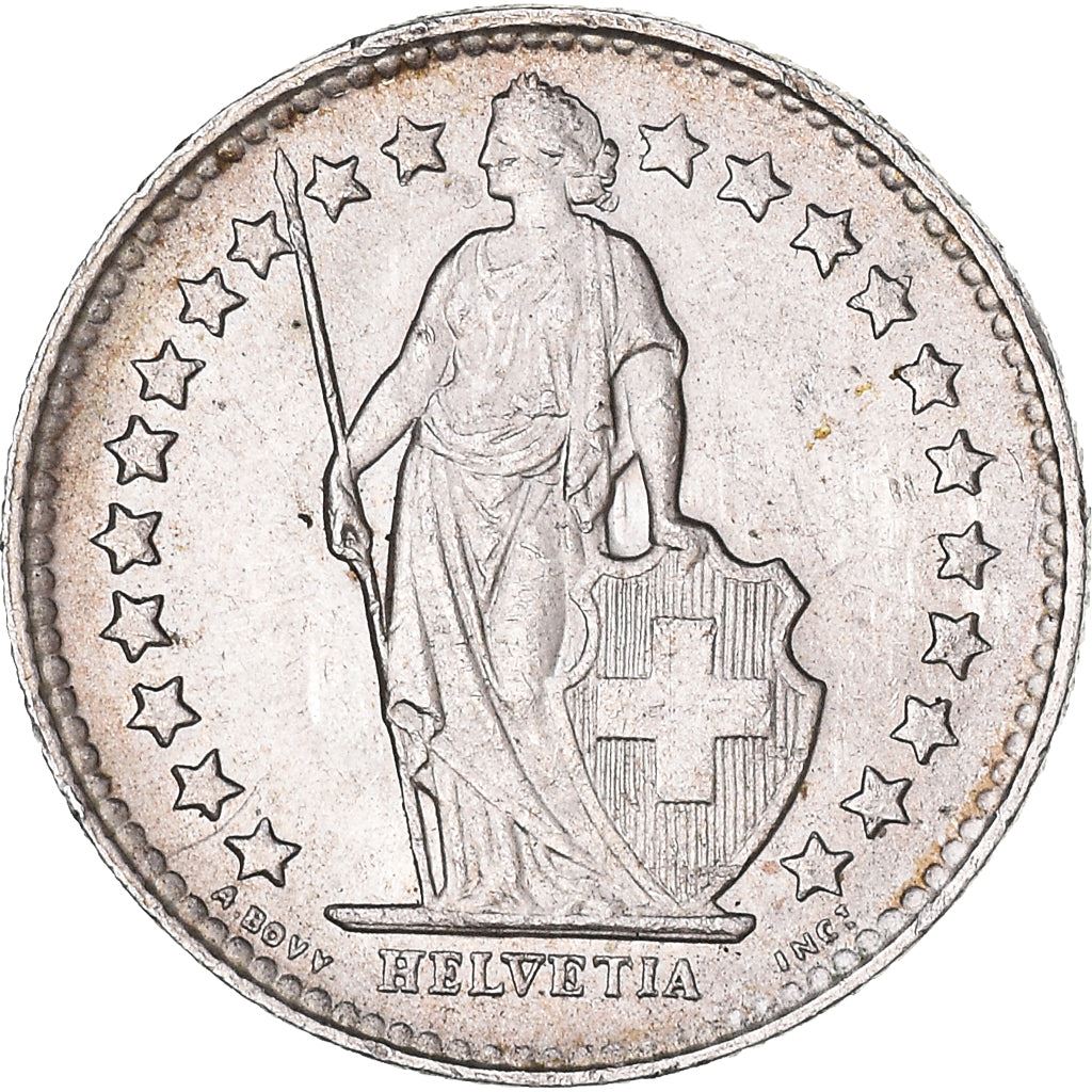 Switzerland Coin Swiss ½ Franc | Helvetia | KM23 | 1875 - 1967