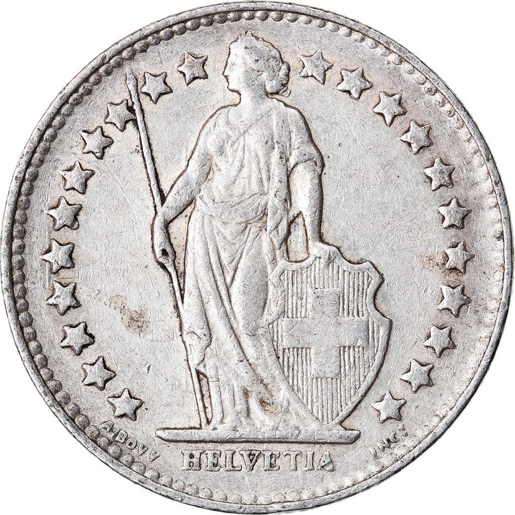 Switzerland Coin Swiss ½ Franc | Helvetia | KM23 | 1875 - 1967